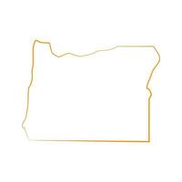 Oregon map on white background vector