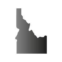 Idaho map on white background vector