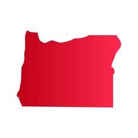 Oregon map on white background vector