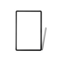 Tablet computer mockup, cutout png