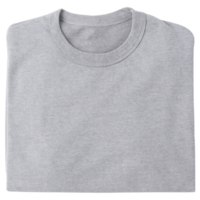 maqueta de camiseta gris doblada de gran tamaño png