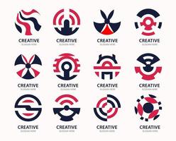 concepto de colección de logotipos vector