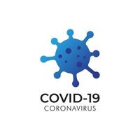 Corona virus logo template, logotype design. vector