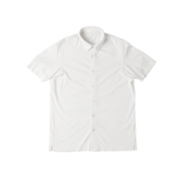 Realistic white polo shirt mockup, Png file
