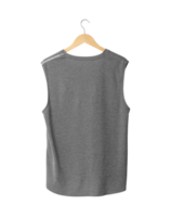 maqueta de camiseta deportiva gris colgando, archivo png