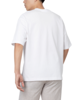 ung man i överdimensionerad t-shirt mockup-utklipp, png-fil png