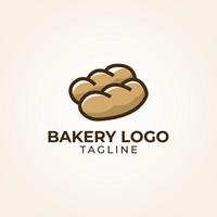 logotipo de pan de panadería vector