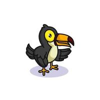 mascota del pájaro tucán vector