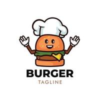 diseño de logotipo de hamburguesa vector