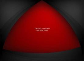 Elegant dark abstract wave background with red gradient vector. vector