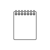 NOTES PAPER LINE ICON FOR DESIGN GRAPHIC vector