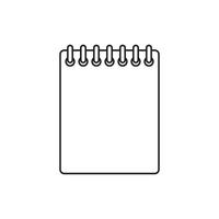 NOTES PAPER LINE ICON FOR DESIGN GRAPHIC vector