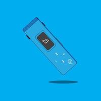 Portable Mp3 Media Player Device vector