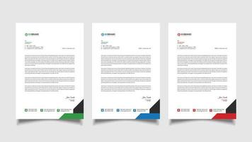 Modern Professional Letterhead Template vector