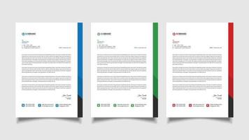 Modern Professional Letterhead Template vector