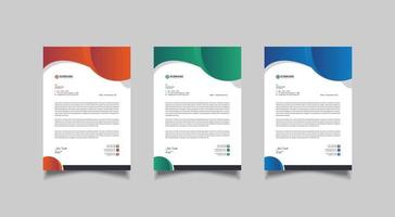 letterhead design template for your project. vector