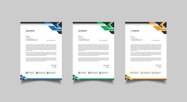 letterhead design template for your project. vector