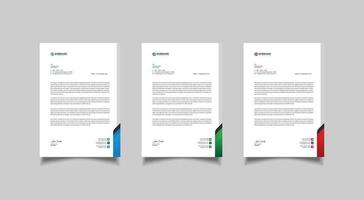 Modern letterhead design template for your project. vector