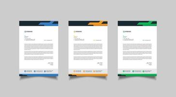 Minimalist simple letterhead template design vector