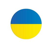 Ukraine Modern Circle Gradient Icon Unity Peace Flag Care Support Humanity Patriotism Solidarity Democracy Freedom Independence Illustration vector