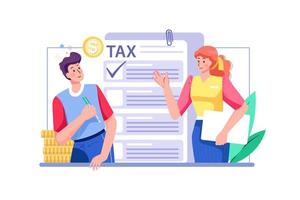 Tax Payment Guideline vector