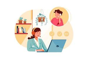 Customer Support Illustration concept vector