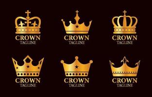 Crown Logo Set vector