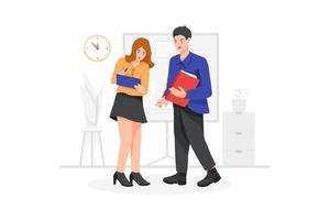 Business Analyst flat Illustration concept vector
