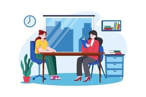 Employee Interview Illustration concept vector