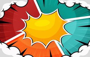 Pop Art Comic Colorful Background vector