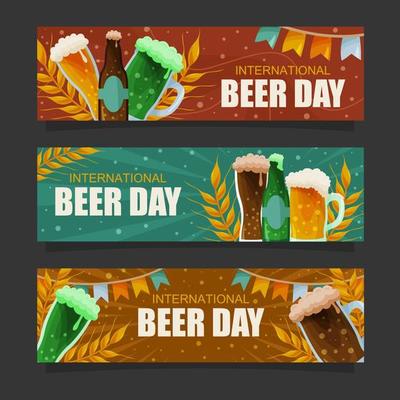 International Beer Day Banner Festival Collection