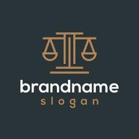 Vector graphic of law firm logo design template