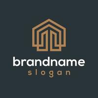Vector graphic of building logo design template