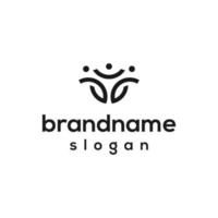 Vector graphic of teamwork logo design template