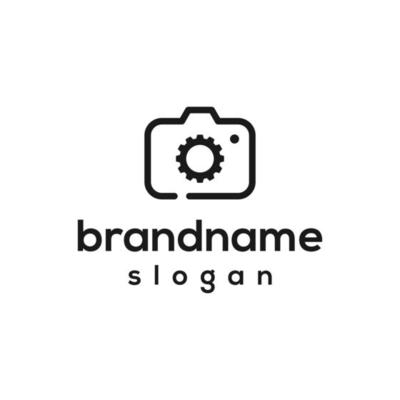 Vector graphic of camera logo design template