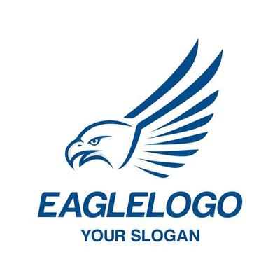 Vector graphic of eagle wing logo design template