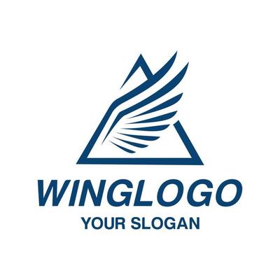 Vector graphic of eagle wing logo design template