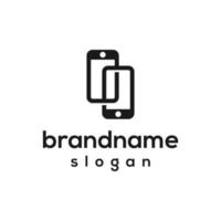 Vector graphic of phone logo design template