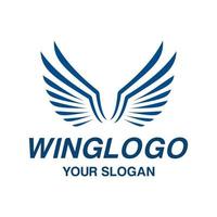 Vector graphic of eagle wing logo design template