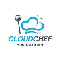 Vector graphic of chef logo design template
