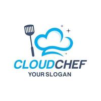 Vector graphic of chef logo design template