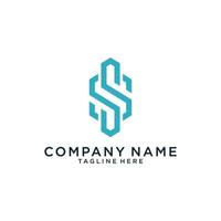 Initial letter S vector logo design template.