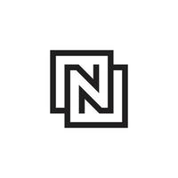 Letter N or NN monogram logo design vector. vector