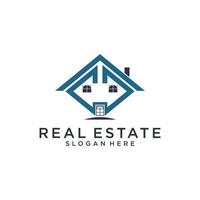 Real estate logo vector home design concept.