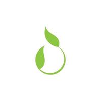 Tree leaf vector logo design symbol.