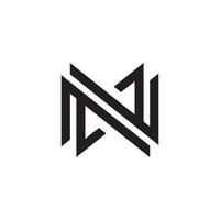 Letter N or NN monogram logo design vector. vector