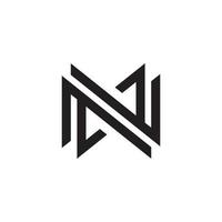 Letter N or NN monogram logo design vector. vector