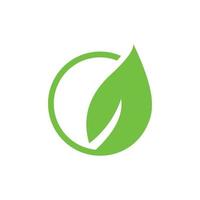 Tree leaf vector logo design symbol.