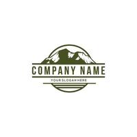 Mountain vector logo design template. Mountain logo.