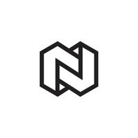 Letter N or NN monogram logo design vector. vector